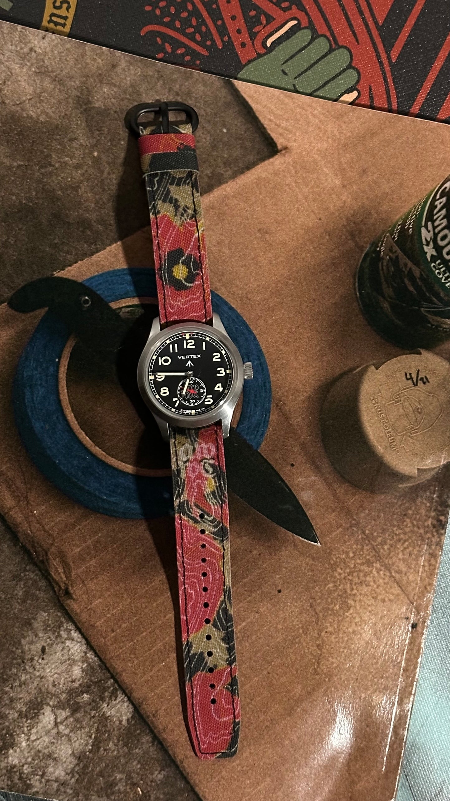 TamFamGram X Anti Watch Watch Club Single-Pass Garrison Straps